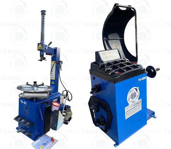 Комплект TS-21 Станок шиномонтажный 11-20"+ TS-550 Балансировочный стенд для легковых авто