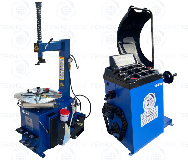 Комплект TS-24 Станок шиномонтажный 11-24"+ TS-550 Балансировочный стенд 