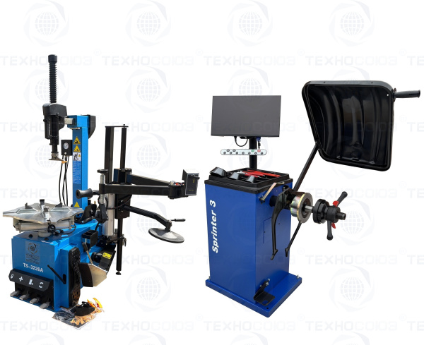 Комплект TS-3226A Автоматический шиномонтажный станок+Балансировочный станок STORM Sprinter 3